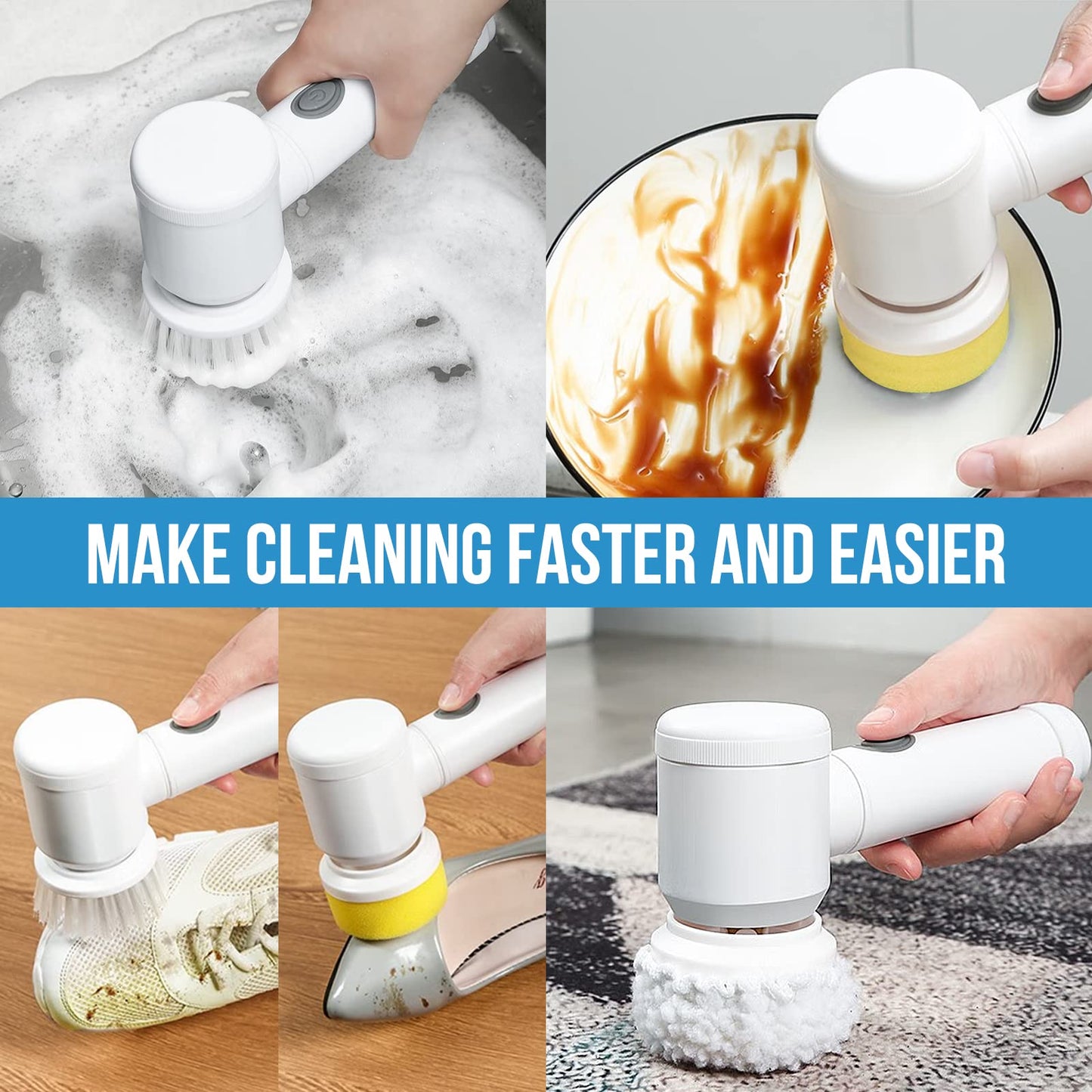 🧼 Swiftscrubs™ MagicBrush Electric Spin Scrubber
