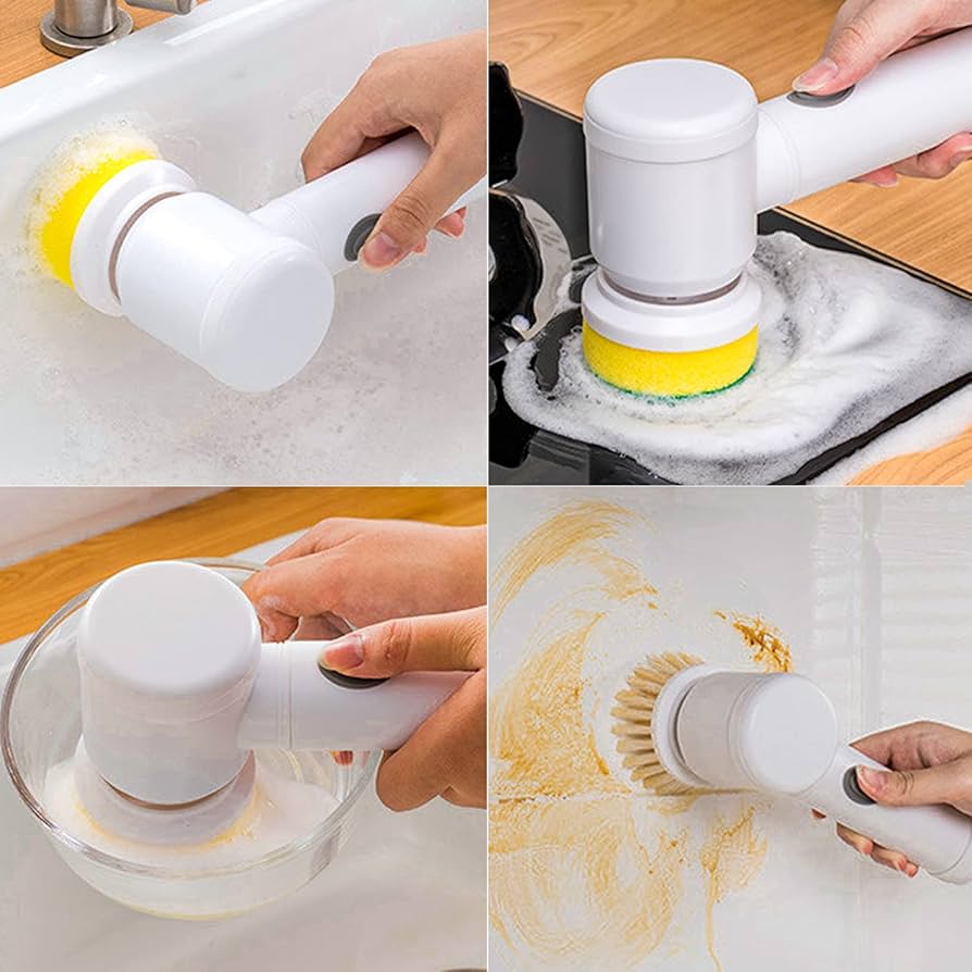 🧼 Swiftscrubs™ MagicBrush Electric Spin Scrubber
